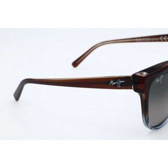 Maui Jim Olu Olu MJ 537-01F Cat Eye Brown Sunglasses Polarized Gray Lenses 57mm main image 7